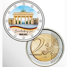 2 EURO - COLORED BRANDENBURG
